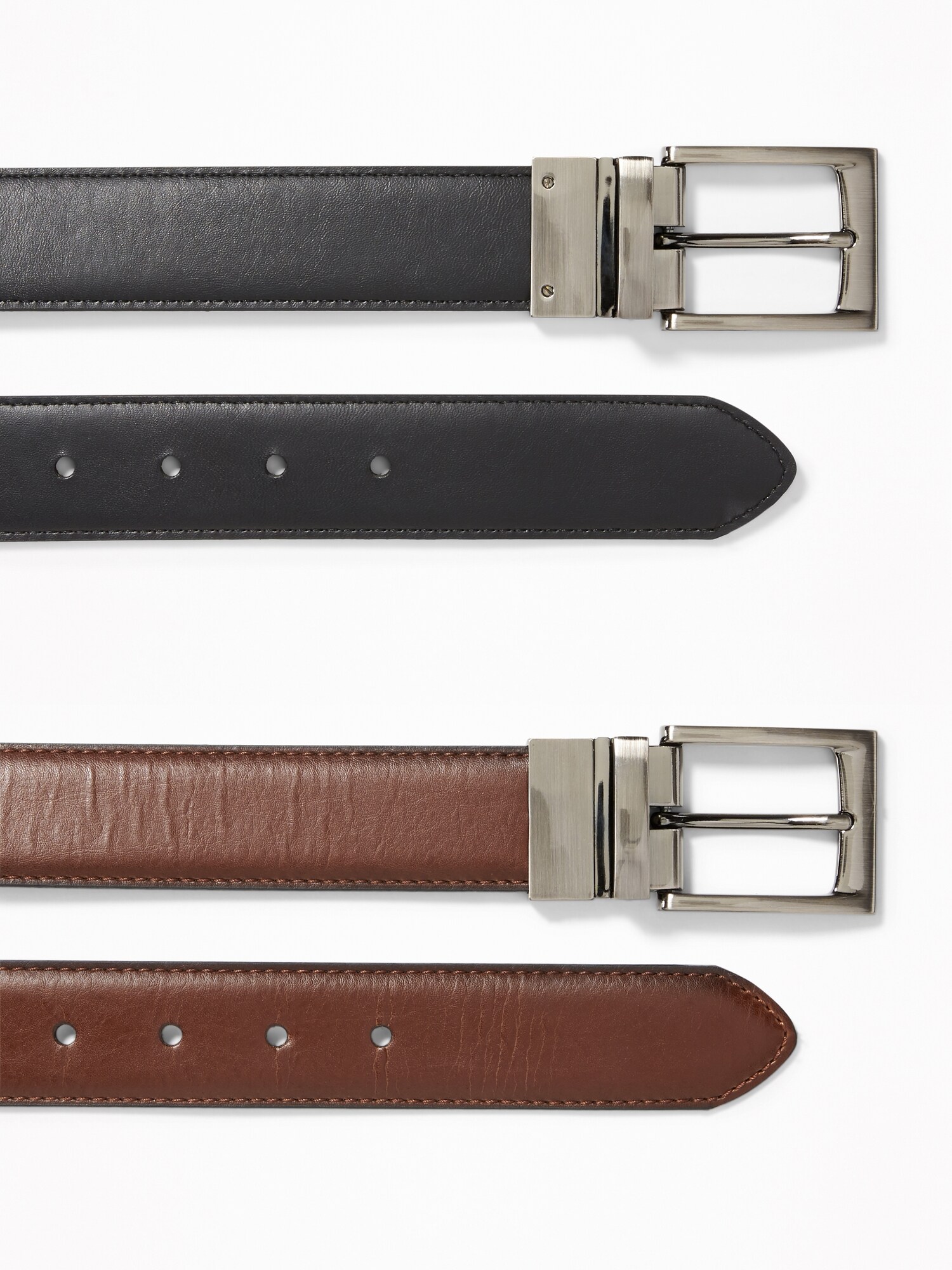 FauxLeather Reversible Belt for Men Old Navy