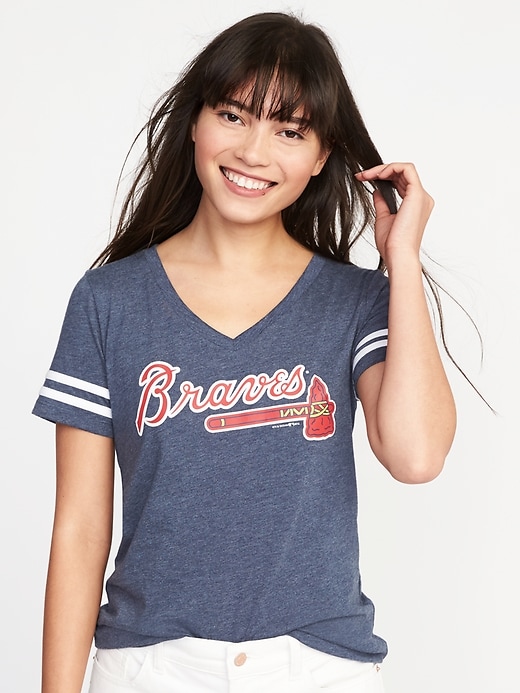 View large product image 1 of 1. MLB&#174 Team V-Neck Tee for Women