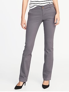 women's gray bootcut jeans