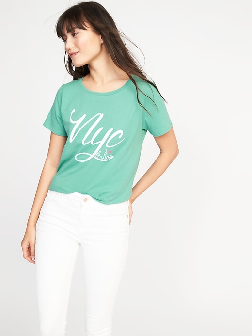 New York Graphic Tee For Women