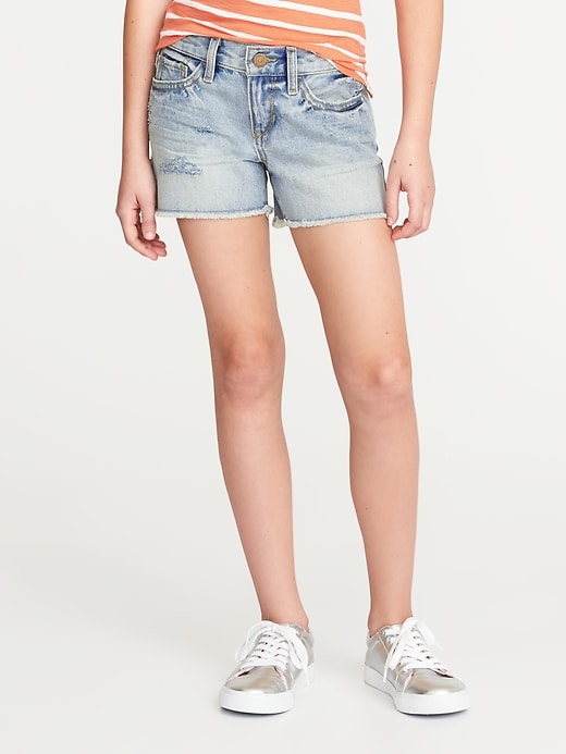 View large product image 1 of 3. Acid-Wash Denim Cutoffs for Girls