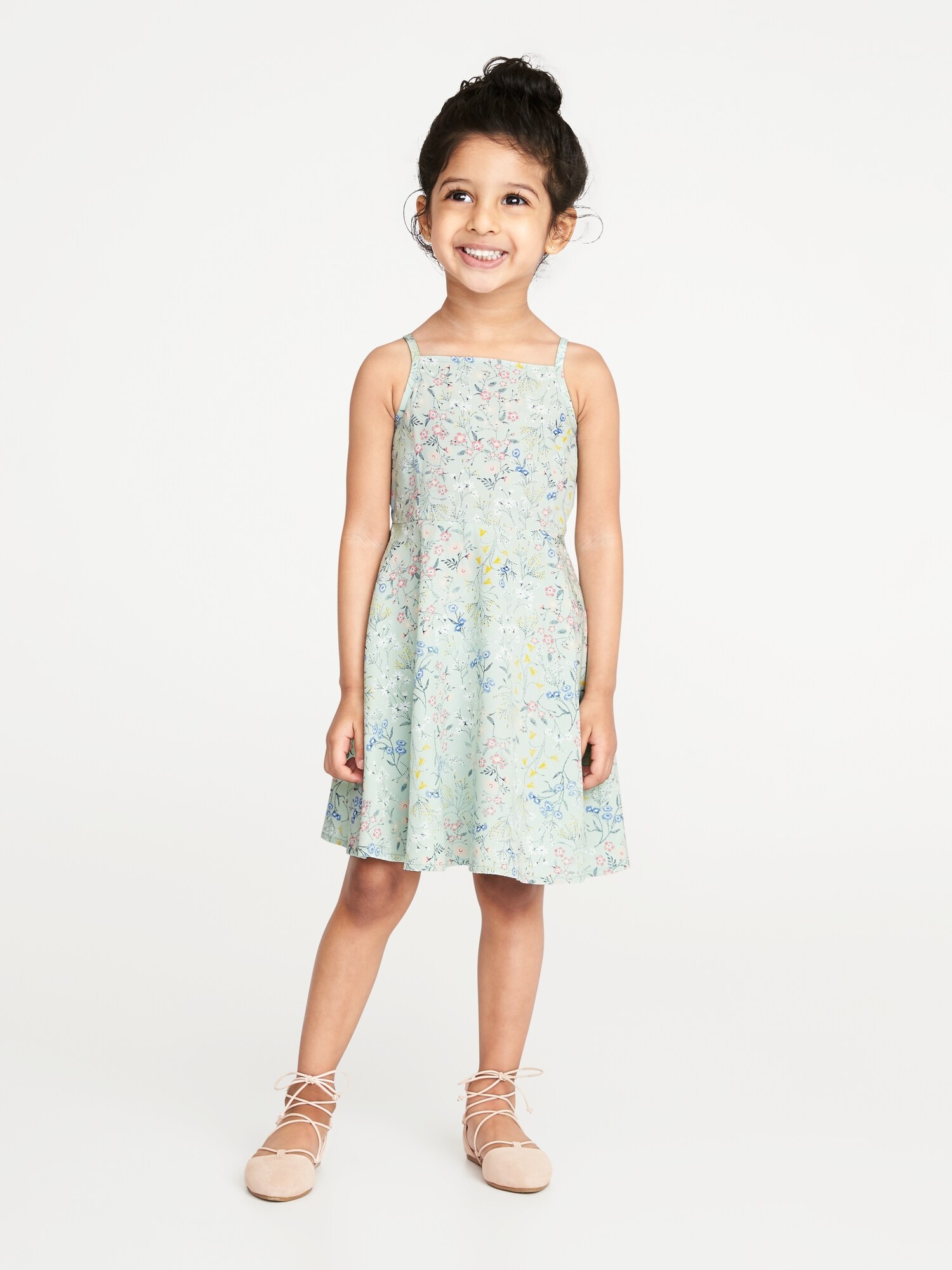 Floral-Print Apron-Neck Cami Dress for Toddler Girls | Old Navy