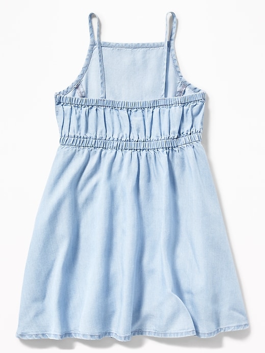 View large product image 2 of 3. Chambray Cami Dress for Toddler Girls