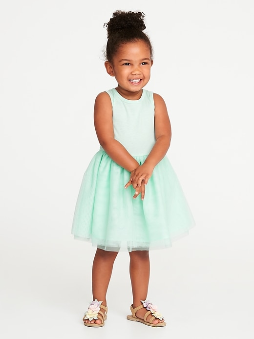View large product image 1 of 1. Tutu Tank Dress for Toddler Girls