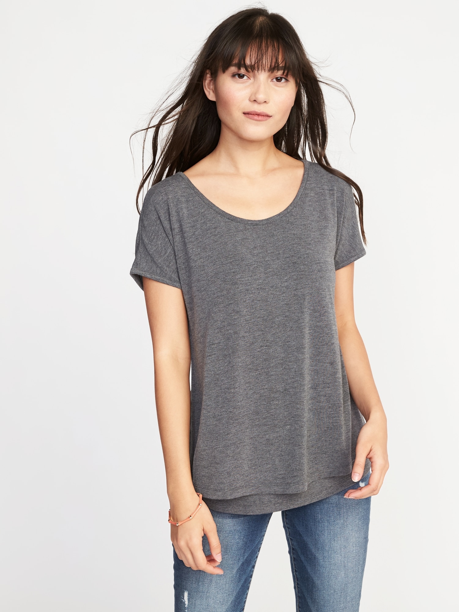 Maternity Double-Layer Nursing Top | Old Navy