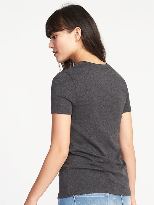 Image number 2 showing, Slim-Fit Crew-Neck Tee for Women