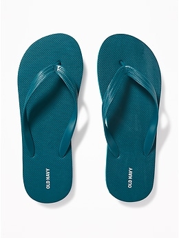 Old fashion navy mens flip flops