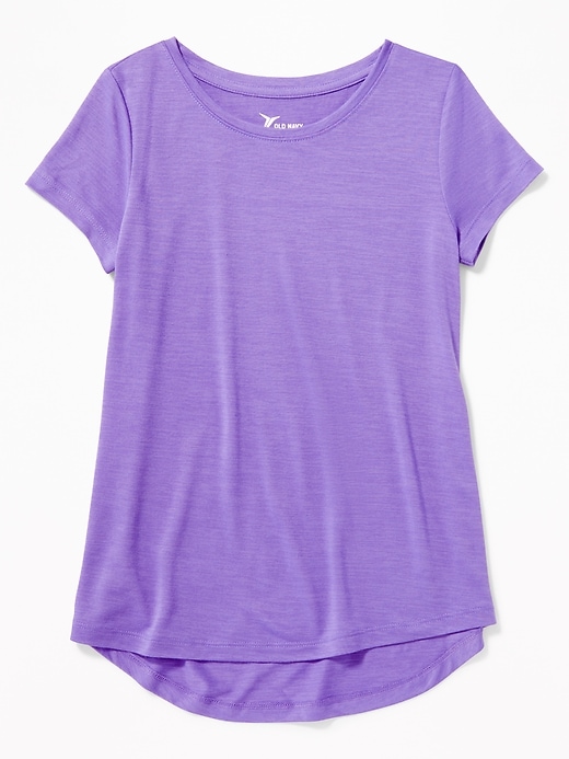 View large product image 1 of 1. Go-Dry Jersey Performance Tee for Girls