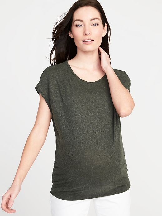 Image number 1 showing, Maternity Dolman-Sleeve Top