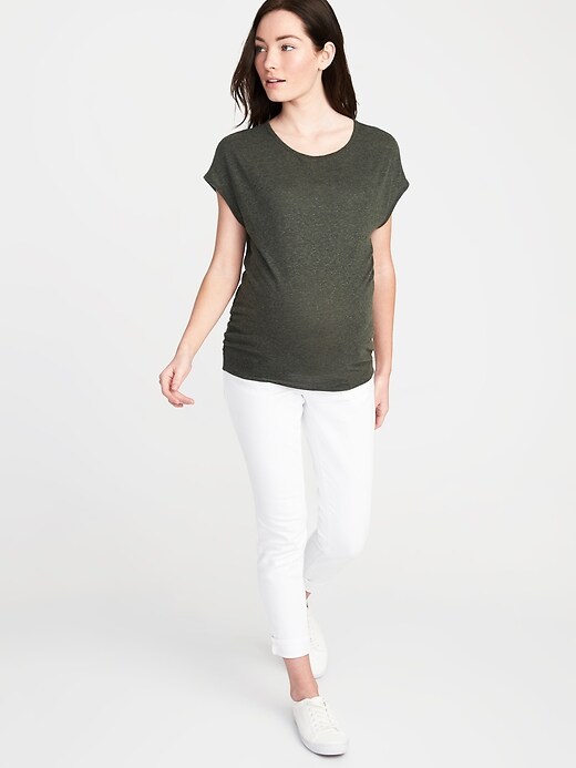 Image number 3 showing, Maternity Dolman-Sleeve Top