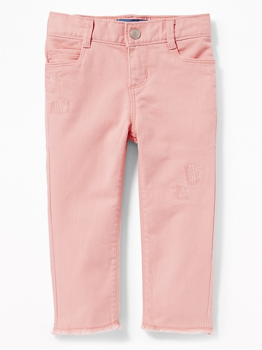 View large product image 1 of 2. Distressed Pop-Color Jeans for Toddler Girls
