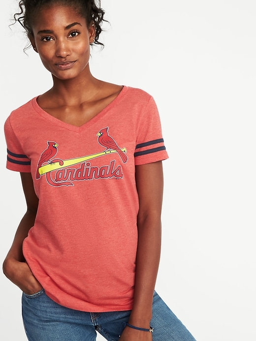 View large product image 1 of 1. MLB&#174 Team V-Neck Tee for Women