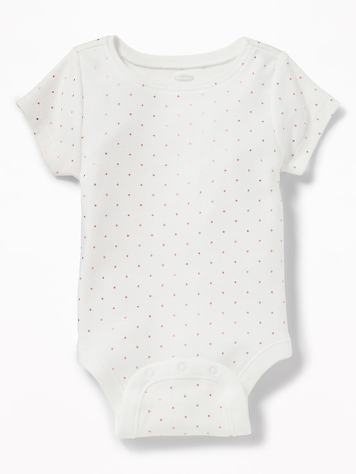 View large product image 1 of 2. Printed Jersey Bodysuit for Baby