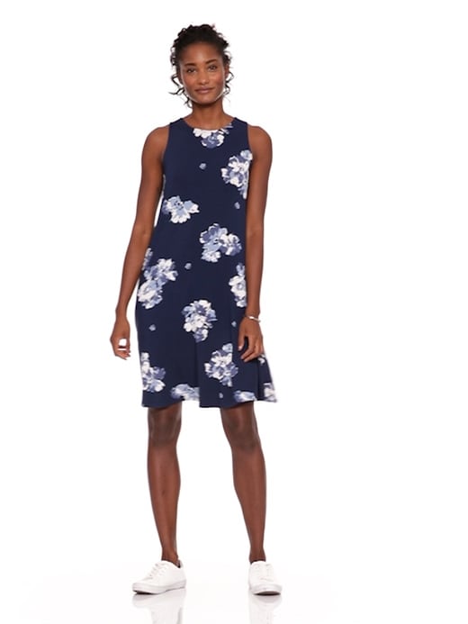 jersey sleeveless dress Patricia Long Jersey Knit Ruffle Sleeveless Dress main image 1