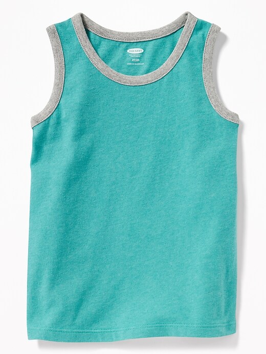 View large product image 1 of 1. Solid Jersey Tank for Toddler Boys
