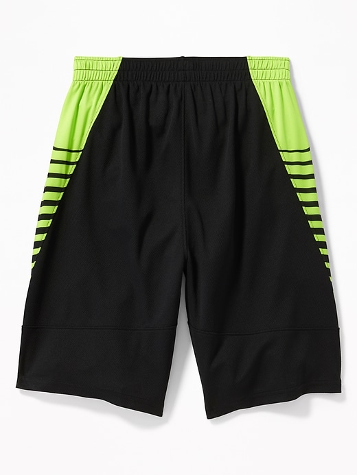 View large product image 2 of 3. Go-Dry Side-Panel Mesh Performance Shorts For Boys