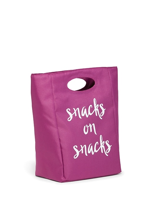 View large product image 1 of 1. Graphic Canvas Lunch Tote