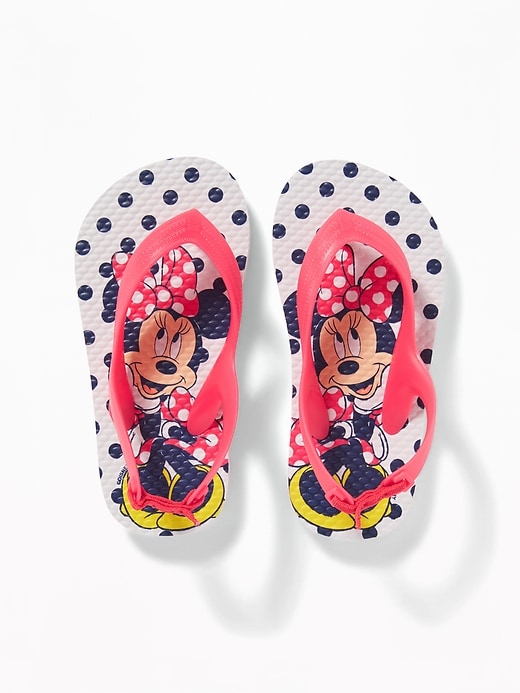 Disney© Minnie Mouse Flip-Flops for Toddler Girls | Old Navy