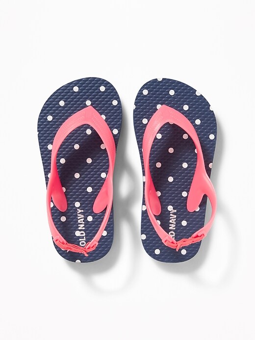 View large product image 1 of 1. Printed Flip-Flops For Toddler Girls