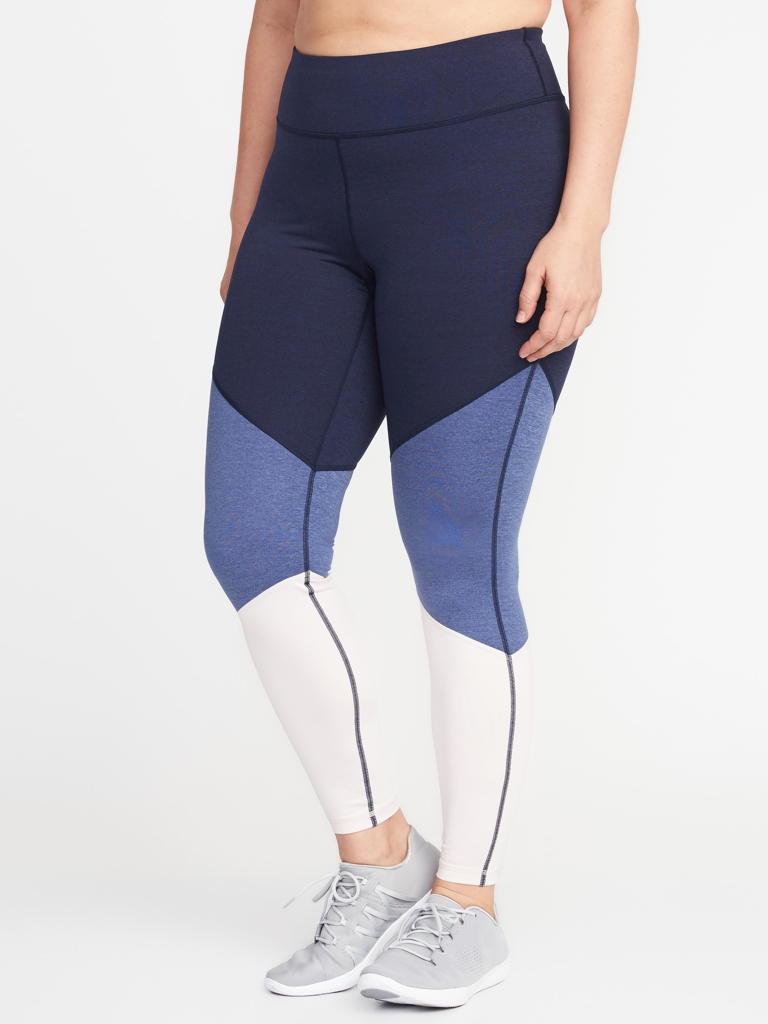 Old Navy + High-Rise Color-Block Elevate Compression Plus-Size