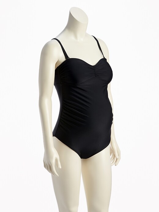 View large product image 1 of 3. Maternity Bandeau Swimsuit