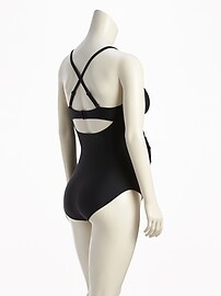 View large product image 3 of 3. Maternity Bandeau Swimsuit