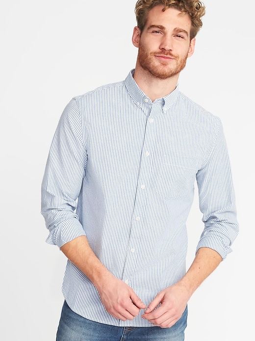 View large product image 1 of 1. Slim-Fit Built-In Flex Everyday Oxford Shirt
