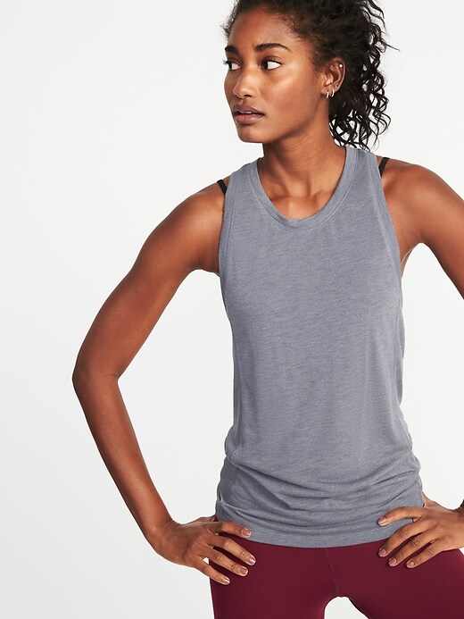 Image number 1 showing, Relaxed Racerback Performance Tank for Women