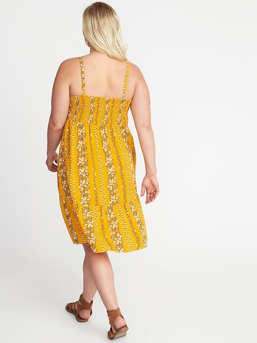 Image number 2 showing, Plus-Size Fit & Flare Tiered Midi Dress