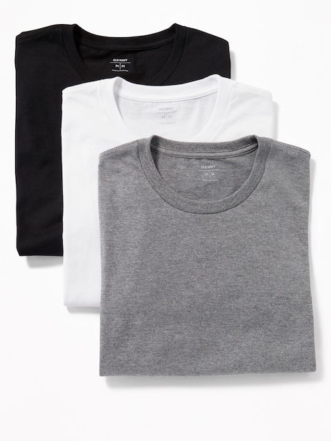 Go-Dry Crew-Neck T-Shirts 3-Pack - Basic Multi Pack