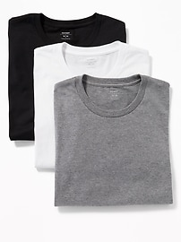 Image number 1 showing, Go-Dry Crew-Neck T-Shirts 3-Pack