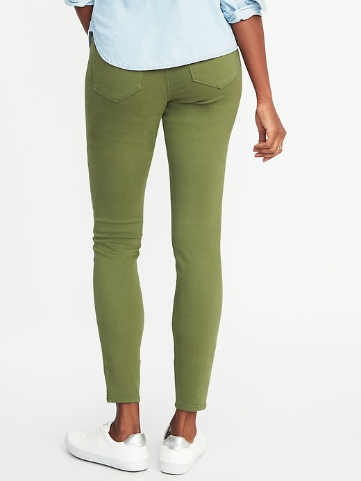 View large product image 2 of 3. Olive Rockstar Jeggings for Women