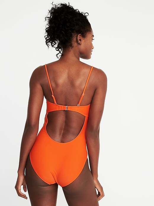 Image number 2 showing, Knot-Front Swimsuit for Women