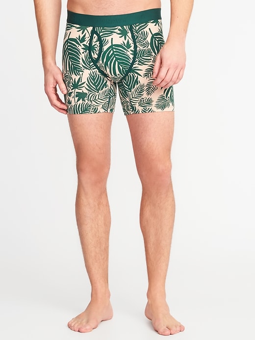 View large product image 1 of 2. Soft-Washed Printed Boxer Briefs