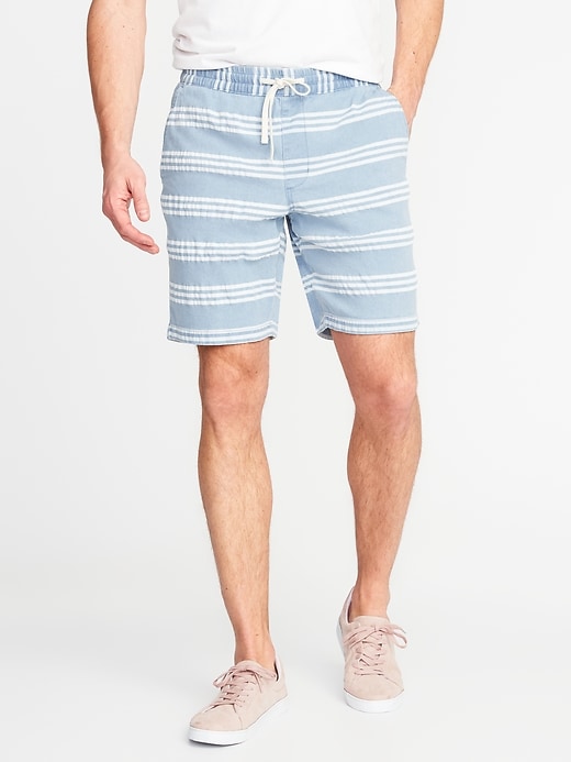 View large product image 1 of 2. Striped Built-In Flex Jogger Shorts (9")