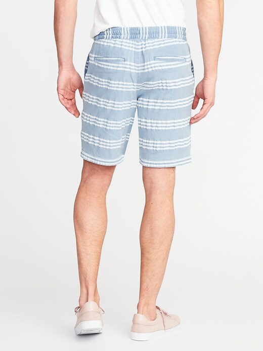 View large product image 2 of 2. Striped Built-In Flex Jogger Shorts (9")