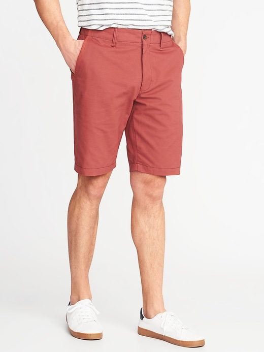 View large product image 1 of 1. Lived-In Khaki Shorts - 10-inch inseam