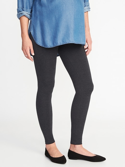 Maternity Front Low-Panel Leggings | Old Navy
