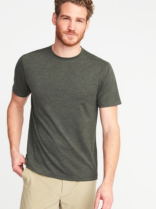 View large product image 1 of 1. Built-In Flex Go-Dry Performance Tee for Men