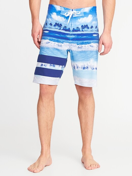 Built-In Flex Printed Board Shorts for Men - 10-inch inseam | Old Navy