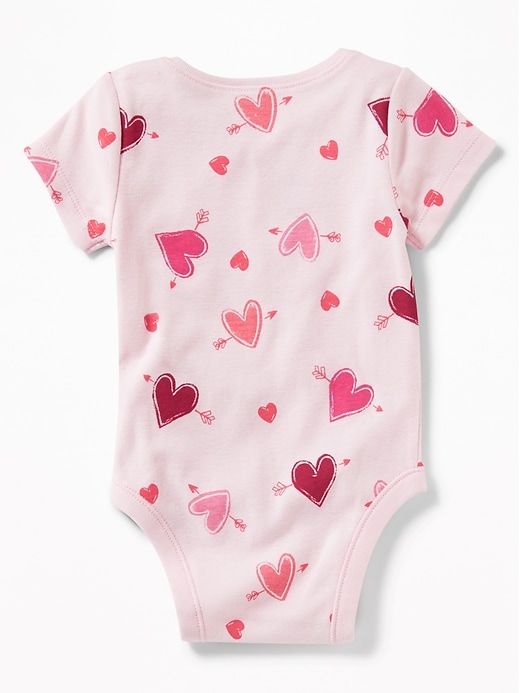 View large product image 2 of 2. Patterned Jersey Bodysuit for Baby