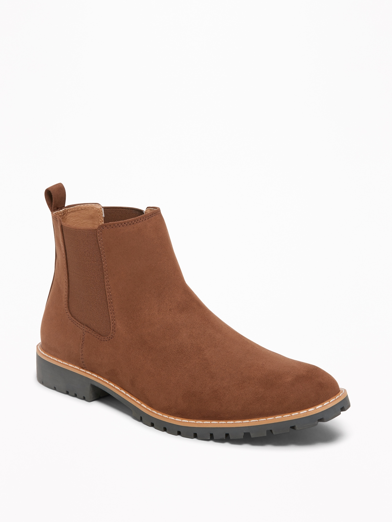 Sueded Chelsea Boots for Men | Old Navy