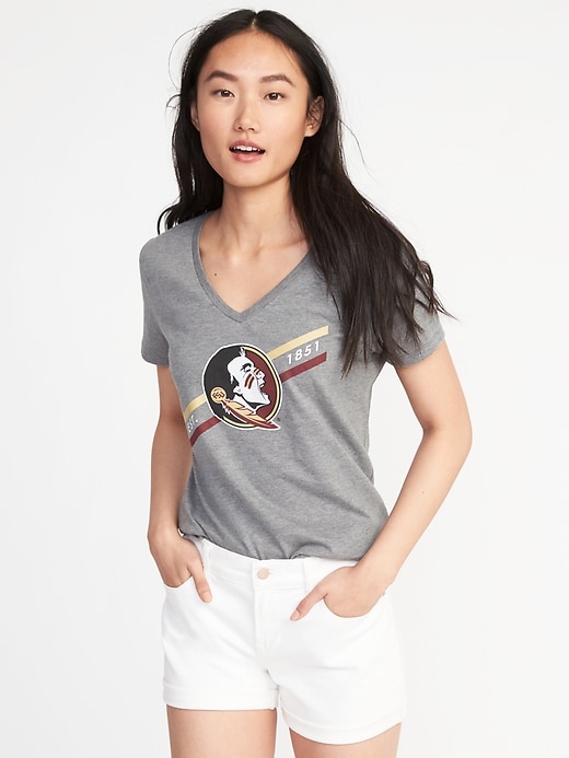 View large product image 1 of 1. NCAA&#174 Team V-Neck Tee for Women
