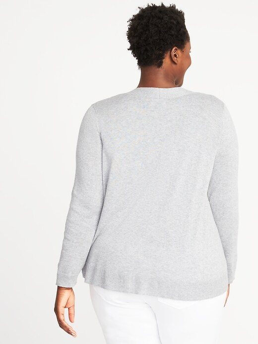 Image number 2 showing, Plus-Size Open-Front Sweater