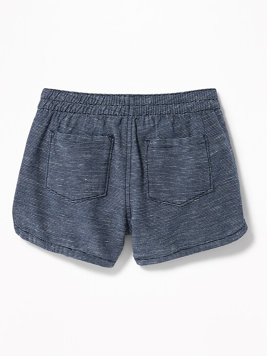 View large product image 2 of 3. Micro-Stripe Linen-Blend Shorts for Girls
