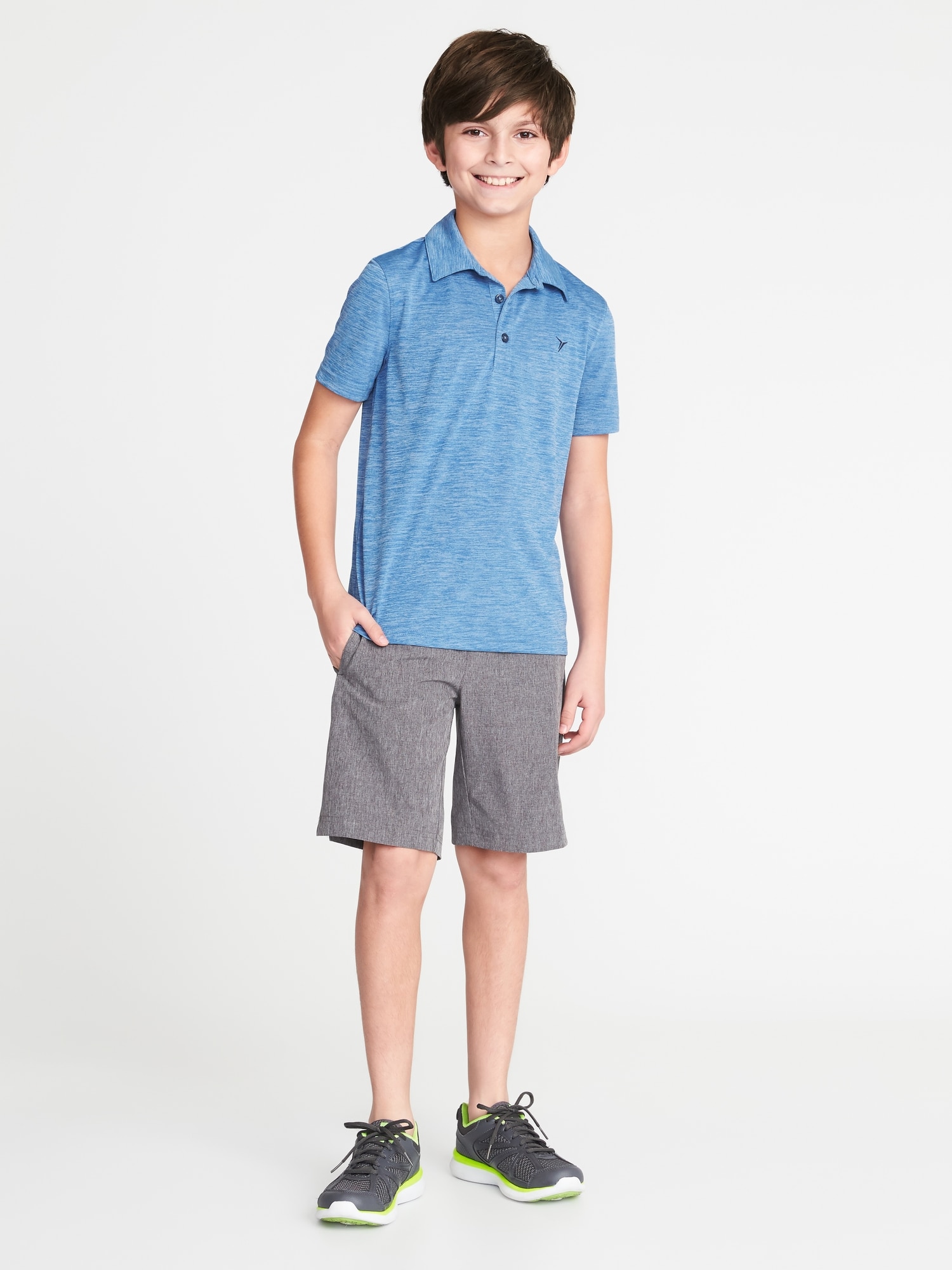 Go-Dry Space-Dye Performance Polo For Boys | Old Navy