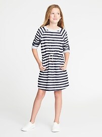 View large product image 3 of 3. Striped Terry-Knit Dress for Girls