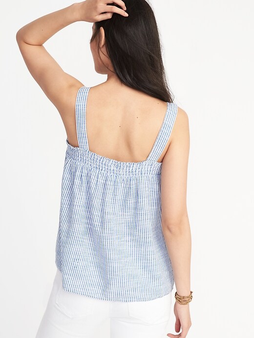 Image number 2 showing, Sleeveless Smocked Swing Top for Women