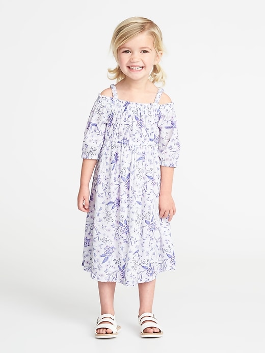 View large product image 1 of 3. Floral Off-the-Shoulder Maxi for Toddler Girls