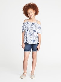 View large product image 3 of 3. Off-the Shoulder Flutter-Sleeve Top for Girls